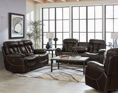 Standard Furniture - Peoria Java Reclining Sofa & Loveseat Set
