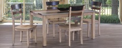 Awf Imports - Cascada Dining Table, 4 Chairs