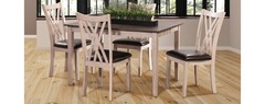 Awf Imports - Paige Dining Table, 4 Chairs